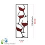 Wallity Accesorio Decorativo de Metal Multicolor